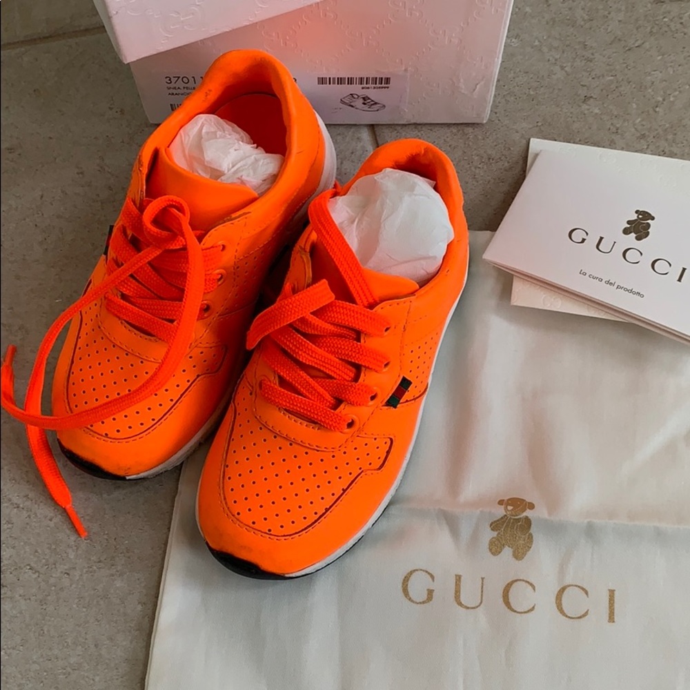 Neon Gucci sneakers